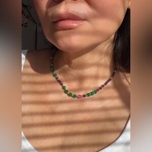 Jade and Amethyst Necklace